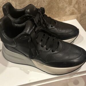 Alexander McQueen Black and White Men's Sneakers